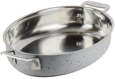 Bon Chef 60019STARLIGHT Induction Oval 48 Ounce Au Gratin Pan