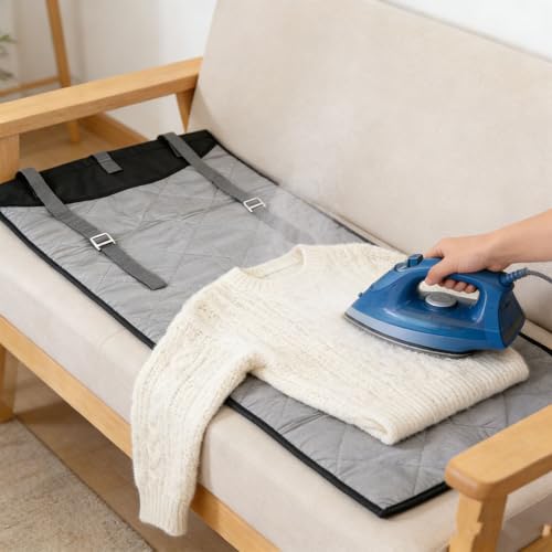 Tapis de repassage vertical haute protection en textile thermorésistant