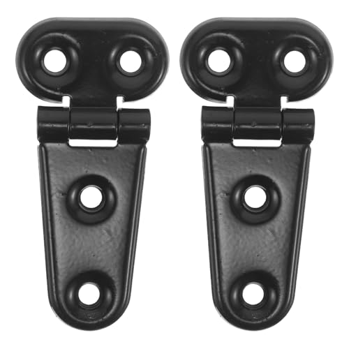 HONMEET 2PCS Forklift Engine Hood Hinge - Aftermarket Replacement - Heavy Duty Metal Bracket - Powder Coated Hardware for Industrial Forklift Bonnet