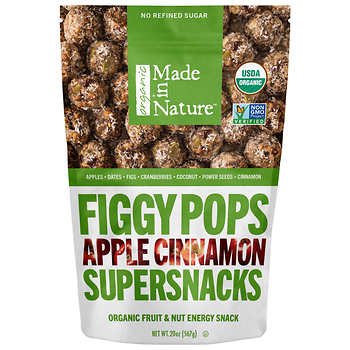 Made in Nature Organic Figgy Pops, Apple Cinnamon, 20 Ounce