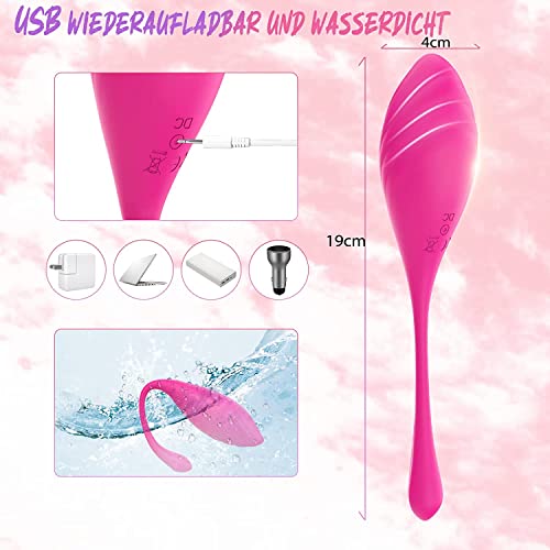 Sexspielzeug mit App and Bluetooth Remote Control Vibratoren mit 9 Vibrationsmodi Sex Spielzeug für die Vibration für Frauen Portable Anal G-Spot Sex Toys Fernbedienung für Paare – Bild 6