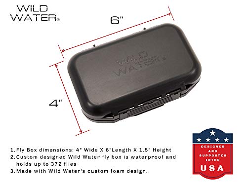 Wild Water Fly Fishing 42 Steelhead/Egg Flies Assortment With Small Fly Box For Steelhead, Salmon, Brown Trout, Rainbow Trout, Trout #TOP3