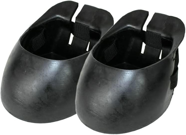 VIGAN 2PCS Rubber Non-Slip Equestrian Horse Shoes Horseshoe Boots Repair Correcting Horse's Hoof Performance Hoof Hoofguards