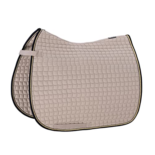 Tapis de selle Eskadron Basic chic et résistant en coton doux couleur Dove