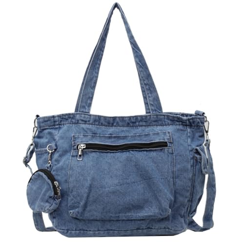 Sac en jean pour femme multi-poches pour ne plus rien perdre