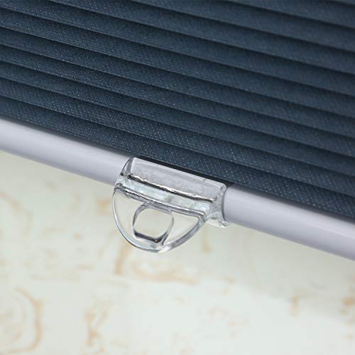 Blackout Cellular Shades Cordless Honeycomb Blinds For Windows Inside & Outside Mount 31" W X 64" H, Ocean Blue(Blackout) #TOP4