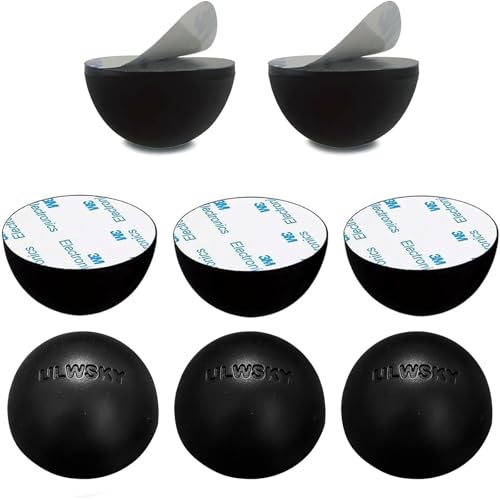 1.25" Silicone Hemisphere Bumpers Isolation Feet, 8Pack Non Skid Speaker Isolation Pads,for Small Speaker Spikes,Turntable Isolation,Subwoofer,Record Player Sound Dampening&Anti Vibration