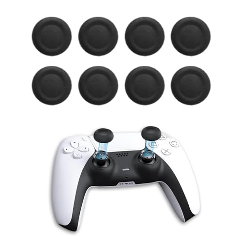 8 Stück Thumbstick Kappen für PS5 & PS4 Controllern, Black rutschfeste Daumengriff-Joystickkappen, Verschleißfeste Grip Aufsätze für präzise Steuerung, Gaming Zubehör für besseren Grip