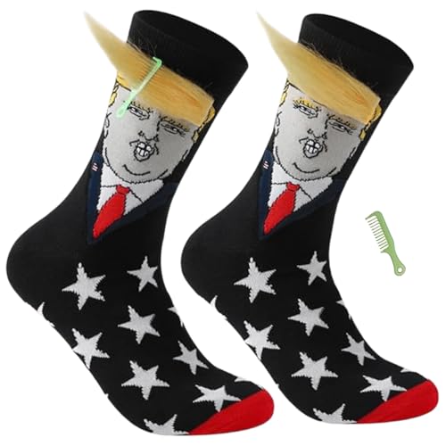 ZEXOWIJ Calcetines Trump Novedosos, Unisex divertido regalo