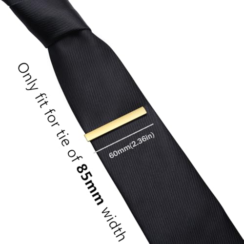 Image of HONEY BEAR 5cm /5.4cm /6cm Mens Tie Clip Bar for Normal Size Steel Business Wedding Gift 1.97 inch /2.12 inch /2.36 inch