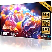 NothingProjector ALR Fresnel Screen for Ultra Short Throw Projector, 95% Ambient Ceiling Light Rejecting, 100 inch, 1.2 High Gain, 4K/8K UHD, Active 3D, Fixed Frame Wall Mount Anti Daylight, NothPJ