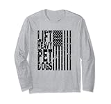 lift heavy pet dogs bodybuilding gym rat regalo di compleanno maglia a manica