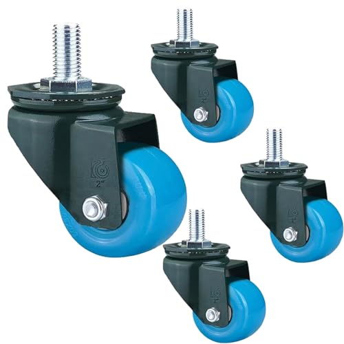 Aenmezen 2C` 360x]LX^[ u[Lt M10/M12 XeLX^[ 4Zbg ׏d360 kg mCYȂ PU ԗ ԁEDIYƋLbg(Swivel,M12*25mm)