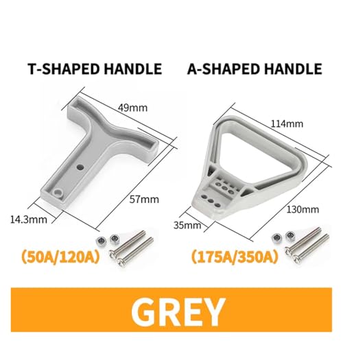 Conector rápido bipolar ZHGUIMING para carga de batería de alta corriente 175A con mango gris 2