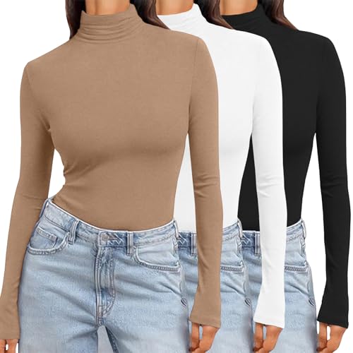 Women's Turtleneck Thermal Tops