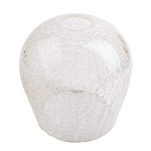 Crackle Glass Shade, Ledupdates 3 Pack Clear Globe Crack Finish For Light Fixture Lamp Glass Replacement 1” 5/8 Fitter #TOP5