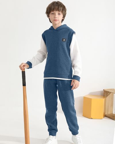 Boys Clothes Kids Boys Sweatsuit Fall Winter Hooded Tracksuit Sweatshirt Outfits Set Boy Clothes Size 7-143