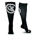 BOORE - Deadlift OCR socks Weightlifting Compression Socks With Shin Drag Protection Unisex 15-20mmhg… (Black, Small/Medium)