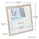 Hampton Frames Sorbonne SOR1212NG Bilderrahmen, Eichenoptik, quadratisch, Plexiglas, 30 x 30 cm