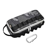 Rough Enough Small Tool Bag Pouch Organizer Box for Motorcycle Road Bike Electricians Camping with Handle and Tactical Molle 12 Inch in Black Camo Cordura