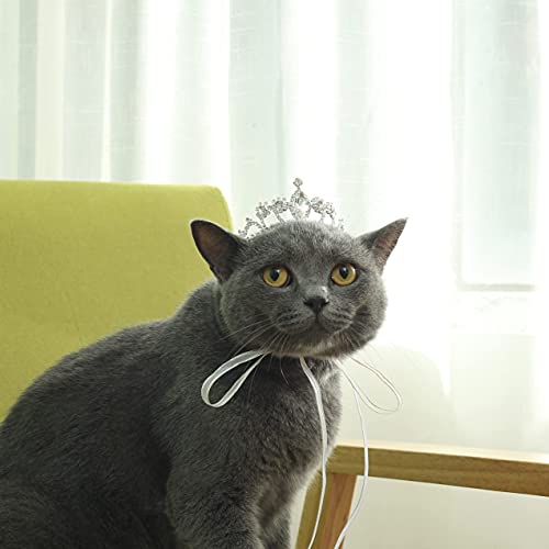 Lovelyshop Pet Series Diadem für Hunde und Katzen, Kristall-Strass-Steine, für Kostüm, Haarzubehör für kleine Hunde