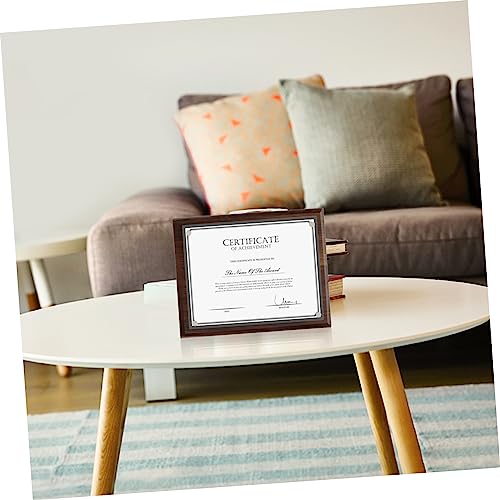 Cabilock 2 Peças Caixa De Armazenamento De Certificados Moldura De Documentos Porta De Escritório Mo