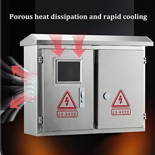 Caja de conexiones eléctrica Caja Eléctrica De Acero Inoxidable For Exteriores, Caja De Distribución Fotovoltaica Trifásica Con Placa De Montaje, Caja De Proyecto Con Bisagra Reforzada, Caja Eléctrica