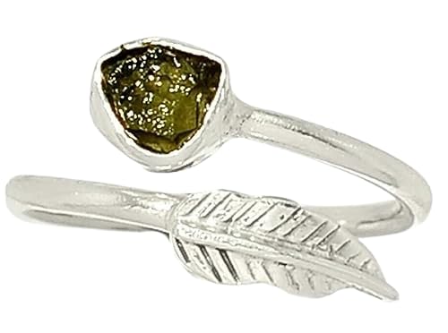 Moldavite Ring 925 Sterling Silver Handmade Women Jewelry Natural Gemstone From Czech Republic (8)