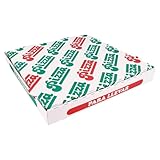 Garcia de Pou 100 Stück - Pizzastäden ’Thepack’ 330 G/M2, 29 x 29 x 3,8 cm, Weiß, Mikrokanal-Wellpappe