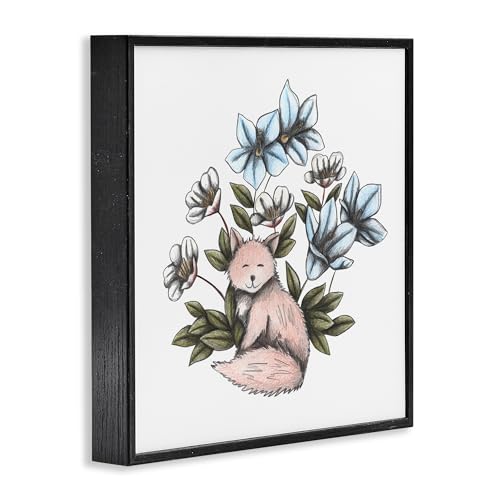 Tableau renard avec fleurs Cecilia Battaini encadré - 4