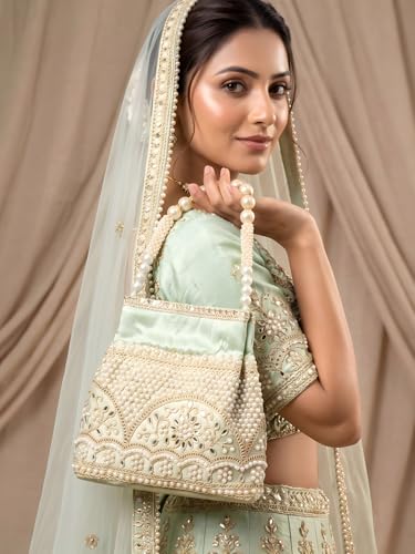 Image of Adiva Potli Handbags For Women | Potli Bags For Ladies For Wedding | Potli Bags For Women | Wedding Bags For Woman | Batwa Potlis Hand Bag | Designer Potli Bag For Ladies For Marriage