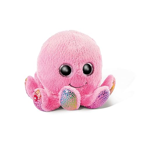 NICI Glubschis: Tierno Pulpo de Juguete Original Poli 22 cm - Juguetes Criaturas Marinas para Amantes de los Peluches, Animal de Relleno Rosa con Grandes Ojos Brillantes para abrazar y Jugar, 46969
