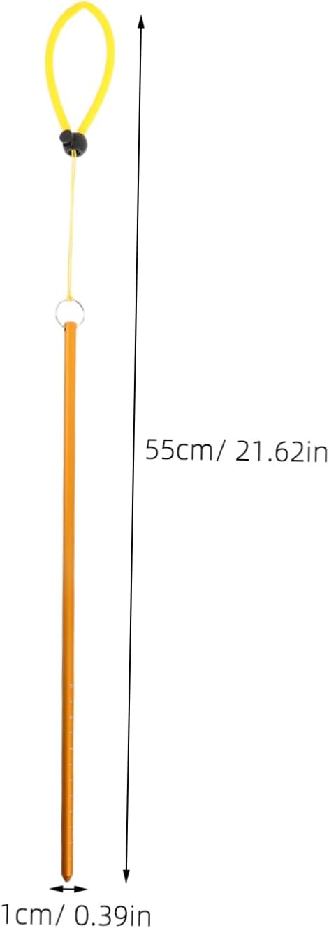 Lightweight Alloy Underwater Navigation Rod with Nylon Lanyard for Tickle Pointer and Secure Signal Communication