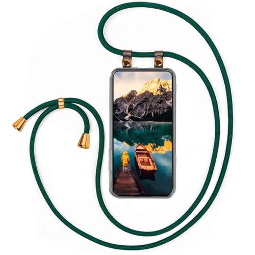 Chaîne de téléphone pour Samsung Galaxy S25 moex verte avec cordon amovible