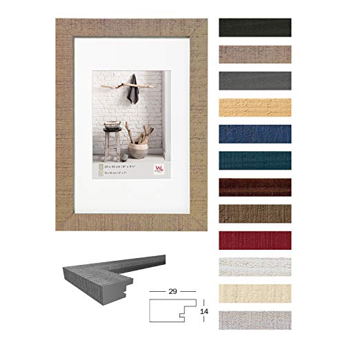 walther design Bilderrahmen nussbaum 40 x 40 cm Home Holzrahmen HO440N – Ansicht 2