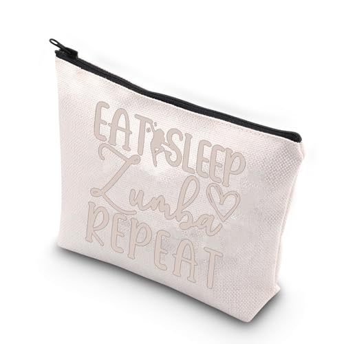 VAMSII Zumba Themed Lover Gift Zumba Dance Fitness Coach Eat Sleep Zumba Repeat Zipper Bag (Zumba Repeat)