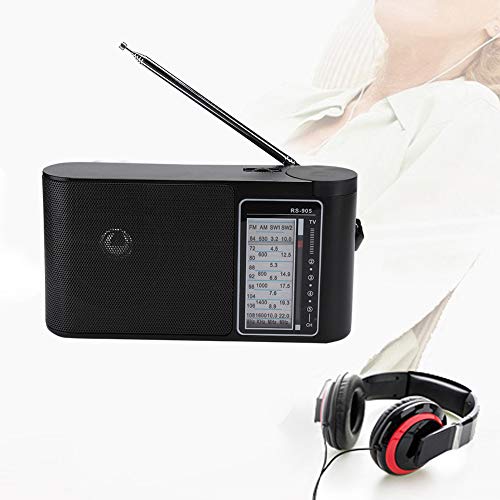 mumisuto Radio met hoge gevoeligheid, draagbare multiband FM/AM/SW1/SW2 handafgestemde professionele radio met hoge gevoeligheid, ingebouwde batterij 1200 mAh, 3 W - Image 7