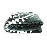 Fabricado en España. Acomoda Textil - Manta Raschel Terciopelo. Manta Grande para Cama 135-150, Cálida, Gruesa y Suave. (Tribal, 260x240)