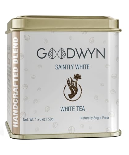 Image of Goodwyn White Tea (50g) | Authentic |Non Bitter Handpicked Loose Leaf Tea in Reusable Tin Can | Premium Hamper Gift Souvenir