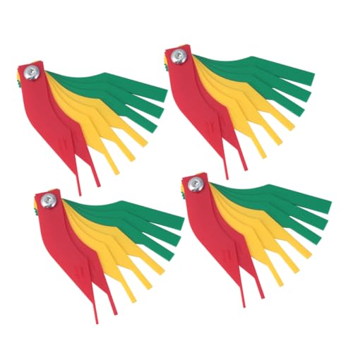 GRIRIW 4pcs Car Brake Pad Thickness Gauge Set Precise Measurement Tool for Brake Pad Wear