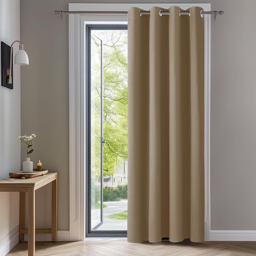 Deconovo Rideaux Occultants Isolant Thermique Anti Froid, 140L X 200H cm, Rideaux pour Salon et...
