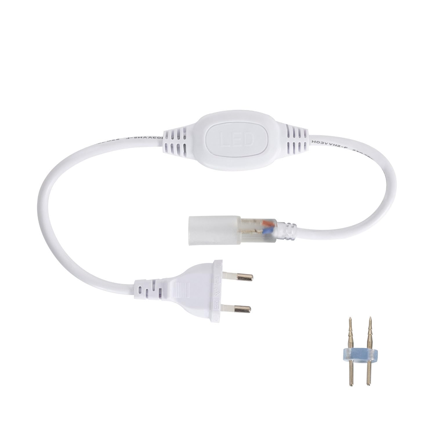 LEDKIA Striscia LED Neon Regolabile 220V Bianco Caldo Circolare 360 9W/m IP