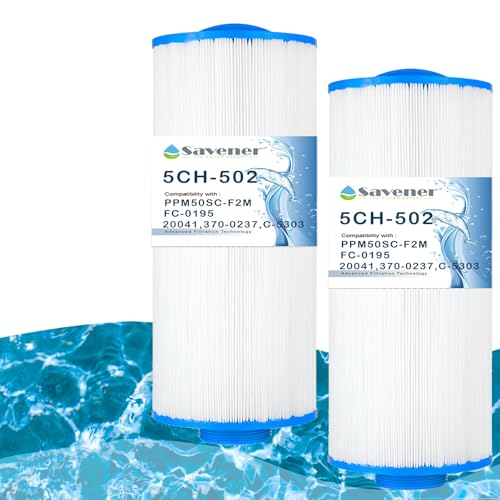 5CH-502 Spa Filter Cartridge Replacement for PPM50SC-F2M, Filbur FC-0195, Marquis Spa 20041, 20091, 370-0237, C-5303, 50501, 2