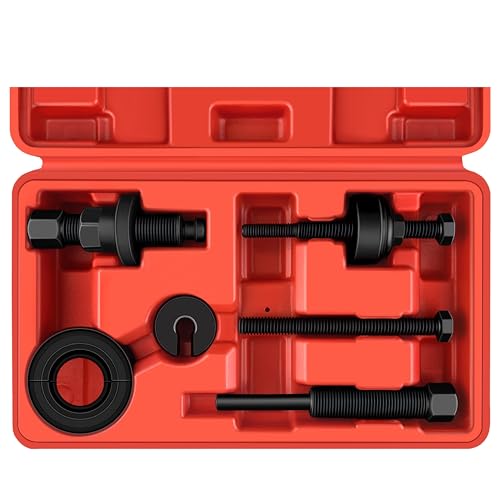 WETT Power Steering Pump Pulley Puller Removal and Installer Tool Set, Professional Automotive Pump Pulley Remover Installer Repair Tool Kit, Compatible with Ford, GM, VW, Chrysler Vehicles
