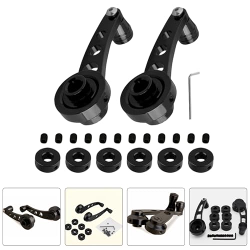 FOYTOKI 4Pcs Car Window Crank Handle Durable Auto Window Winder Replacement Easy Installation Compatible with Various Models Stylish Design - Image 6