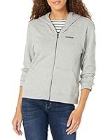 Calvin Klein Modern Cotton Lounge (Refresh) Full Zip Hoodie Grey Heather L