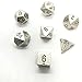 DND Dice Set-Chessex D&D Dice-16mm Silver Metal Polyhedral Dice Set-Dungeons and Dragons Dice Includes 7 Dice - D4 D6 D8 D10 D12 D20 D%, Various (CHX27021)