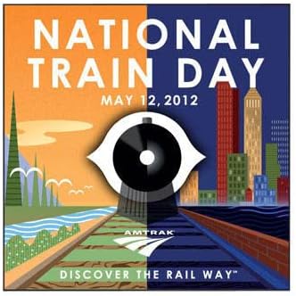 إصدار Amtrak Collector Edition 2012 يوم القطار الوطني Die Struck Lapel Hat Pin Train