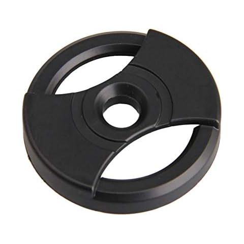 Mxfans 7 Inch Vinyl Record Centre-Hole Adapter Turntable Phonograph 45RPM 38x7.2x7mm Black Cover
