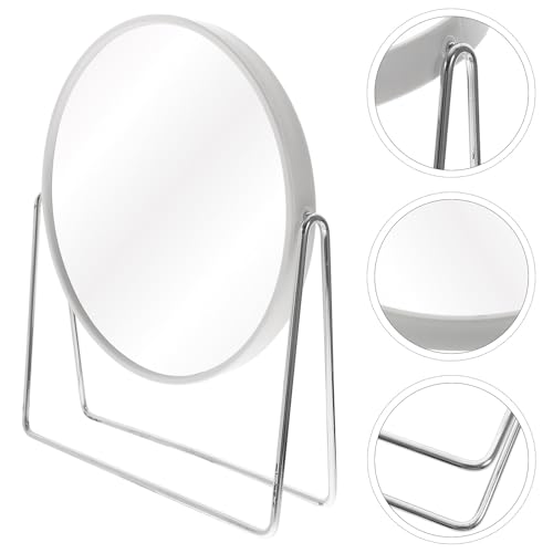 Espejo de maquillaje PRETYZOOM doble cara giratorio metálico miniatura 5